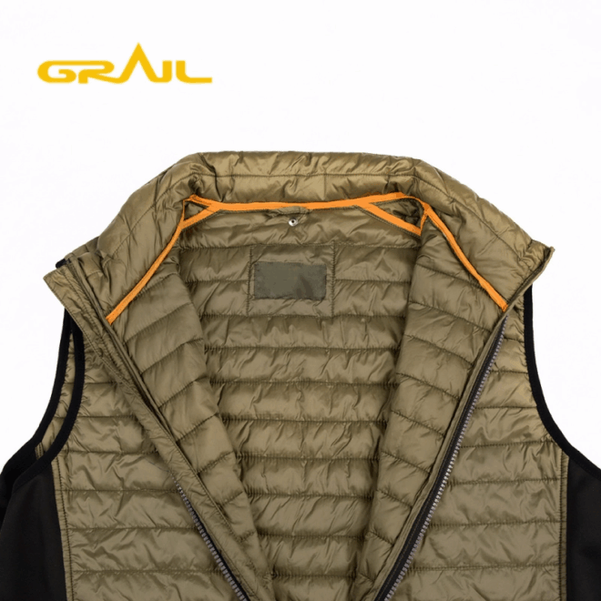 Hybrid jacket custom modern style warm winter outdoor vest coat with logo for men - Image 3