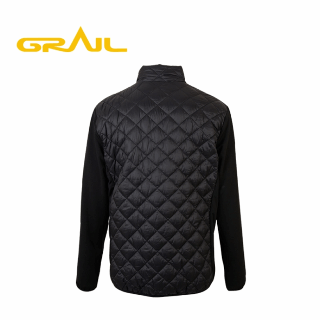 Fashion long sleeve custom black hybrid jacket men winter coat - Image 3