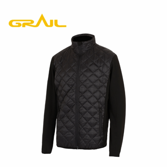 Fashion long sleeve custom black hybrid jacket men winter coat - Image 4