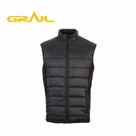 Economic and reliable autumn breathable hybrid jacket warm quilted men waterproof vest
