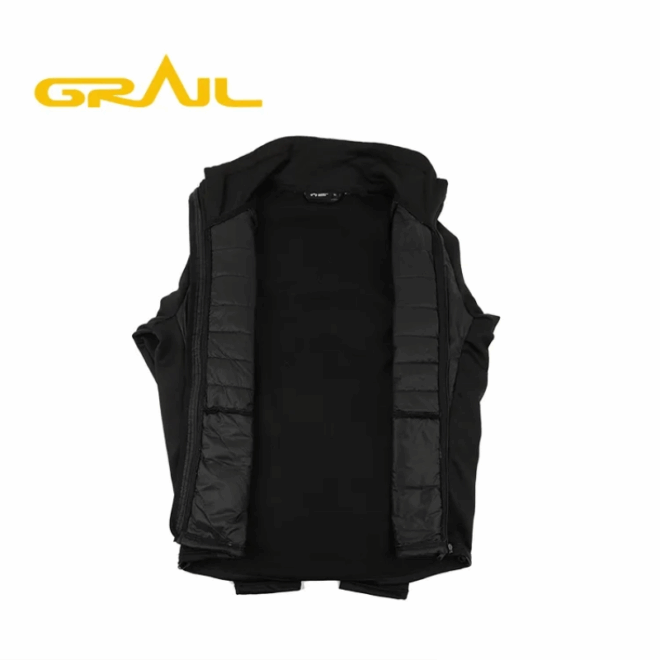 Cross border winter warm black fleece zips hybrid jacket women - Image 5