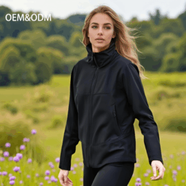 Softshell Jacket Winter Fleece Lined Windproof Outdoor Sports Coat Custom Logo OEM