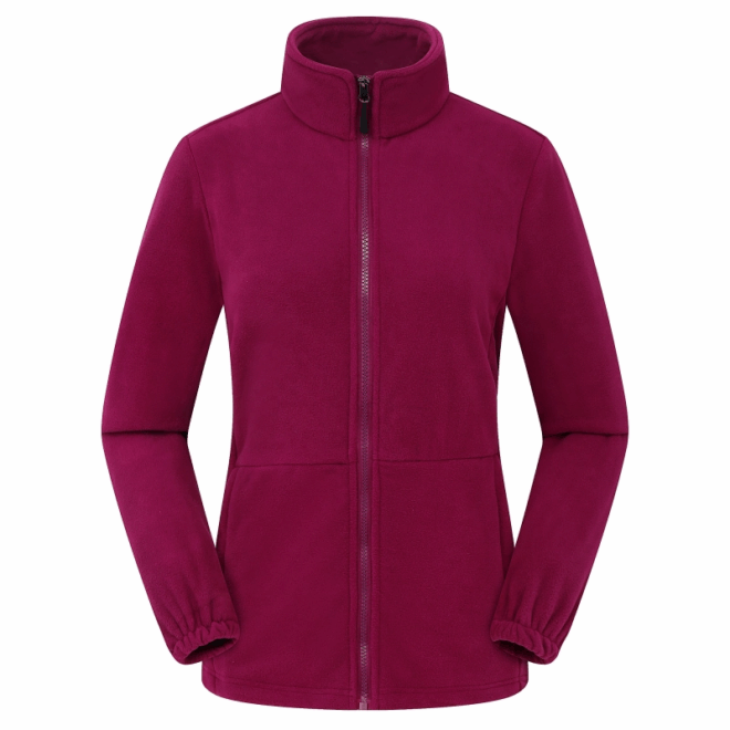 Winter lightweight custom sports outdoor warm windproof micro polar fleece men jacket with two pockets - Image 2