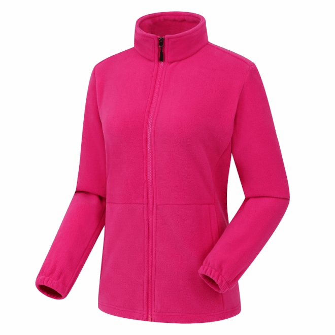 Winter lightweight custom sports outdoor warm windproof micro polar fleece men jacket with two pockets - Image 4
