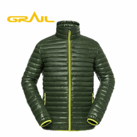 Modern design custom men packable ultralight goose down jackets winter jacket