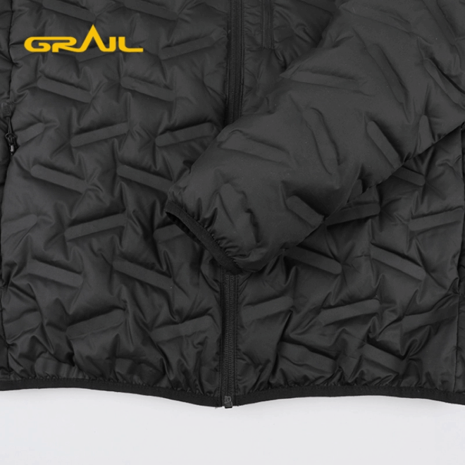 Outside hiking seamless welded thermoball packable men thick down coat - Image 4