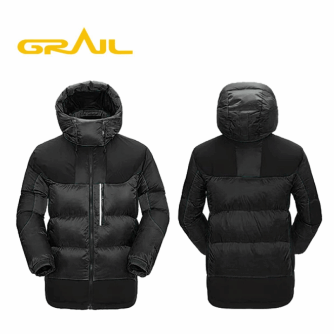 China manufacturer latest design fashionable thick shiny winter duck down jacket for men - Image 3