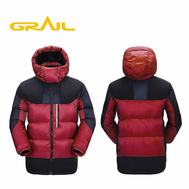 China manufacturer latest design fashionable thick shiny winter duck down jacket for men - Image 4