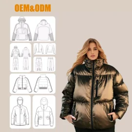 OEM Women’s Poly-Fill Puffer Jacket – Winter Warm Quilted Coat | Lightweight Water-Resistant