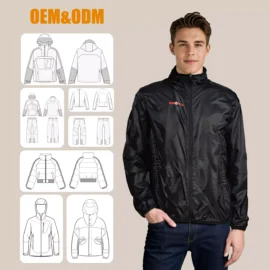 Custom summer water repellent hiking windbreaker man jacket
