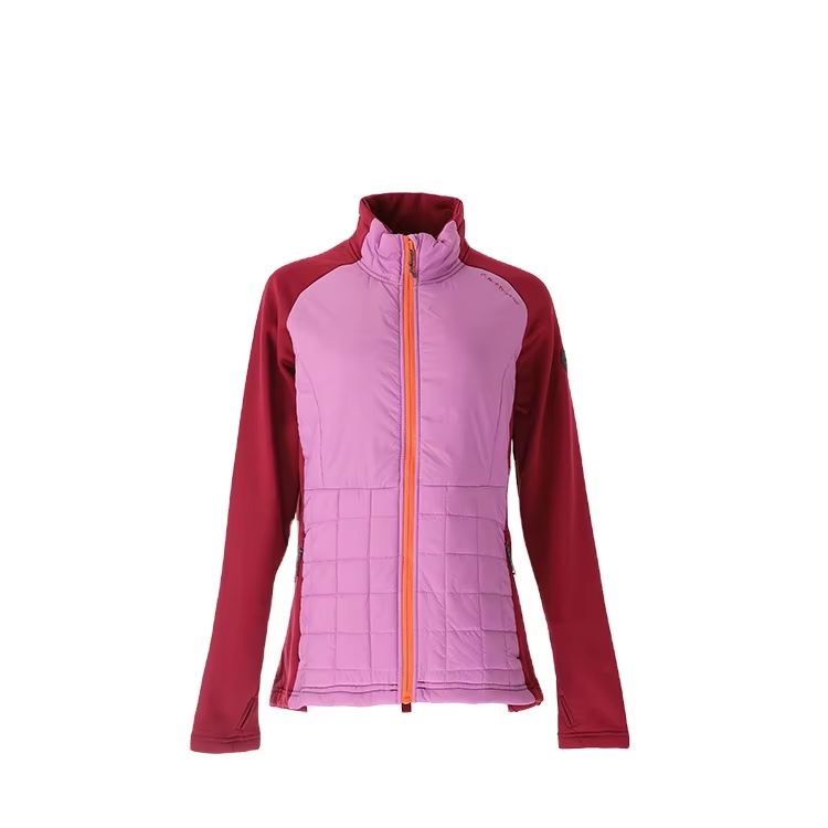 Cross Border Mixed Color Fleece Insulated Girls Winter Jacket