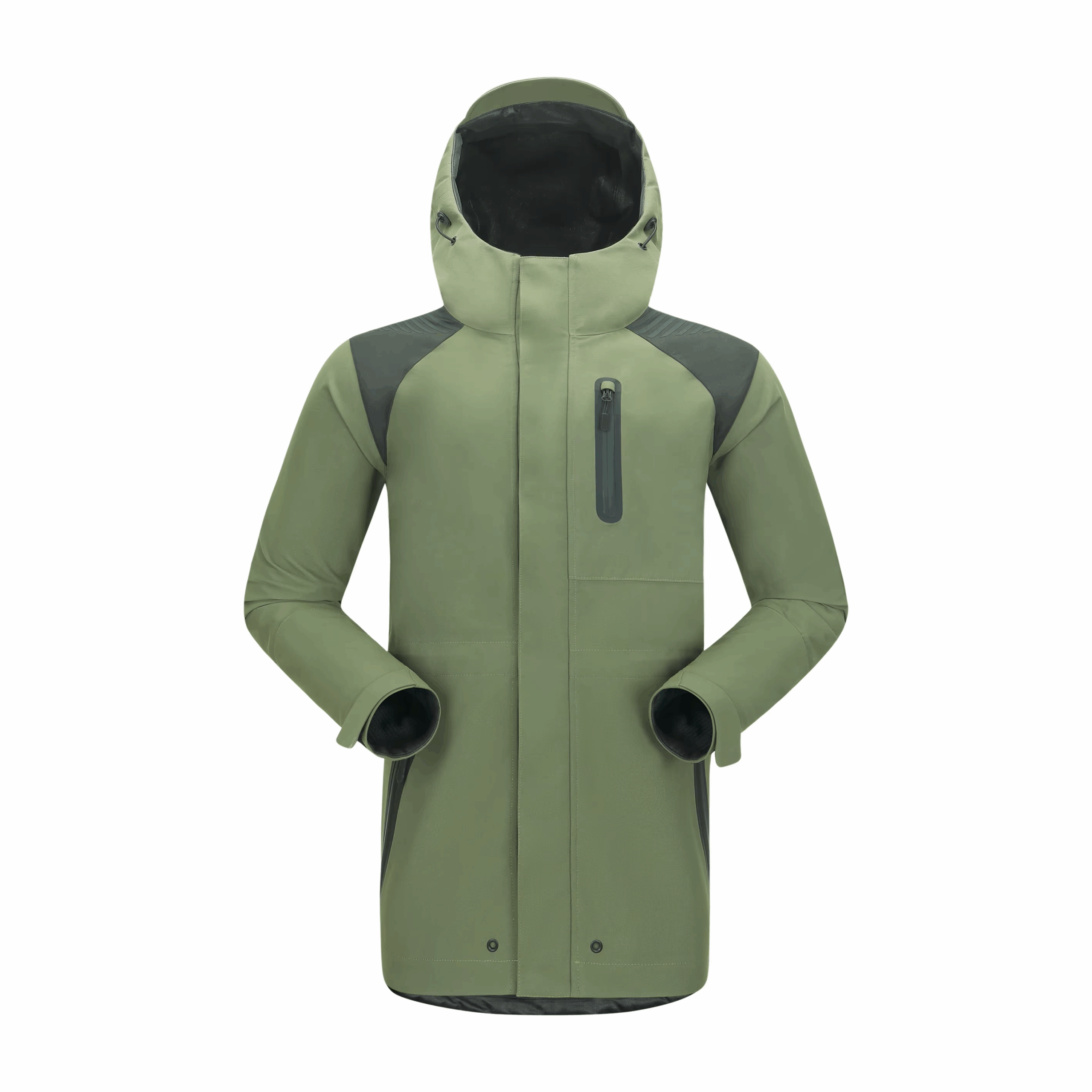 Men's Lightweight Waterproof Hooded Rain Jacket Outdoor Raincoat Windbreaker Hiking Jacket