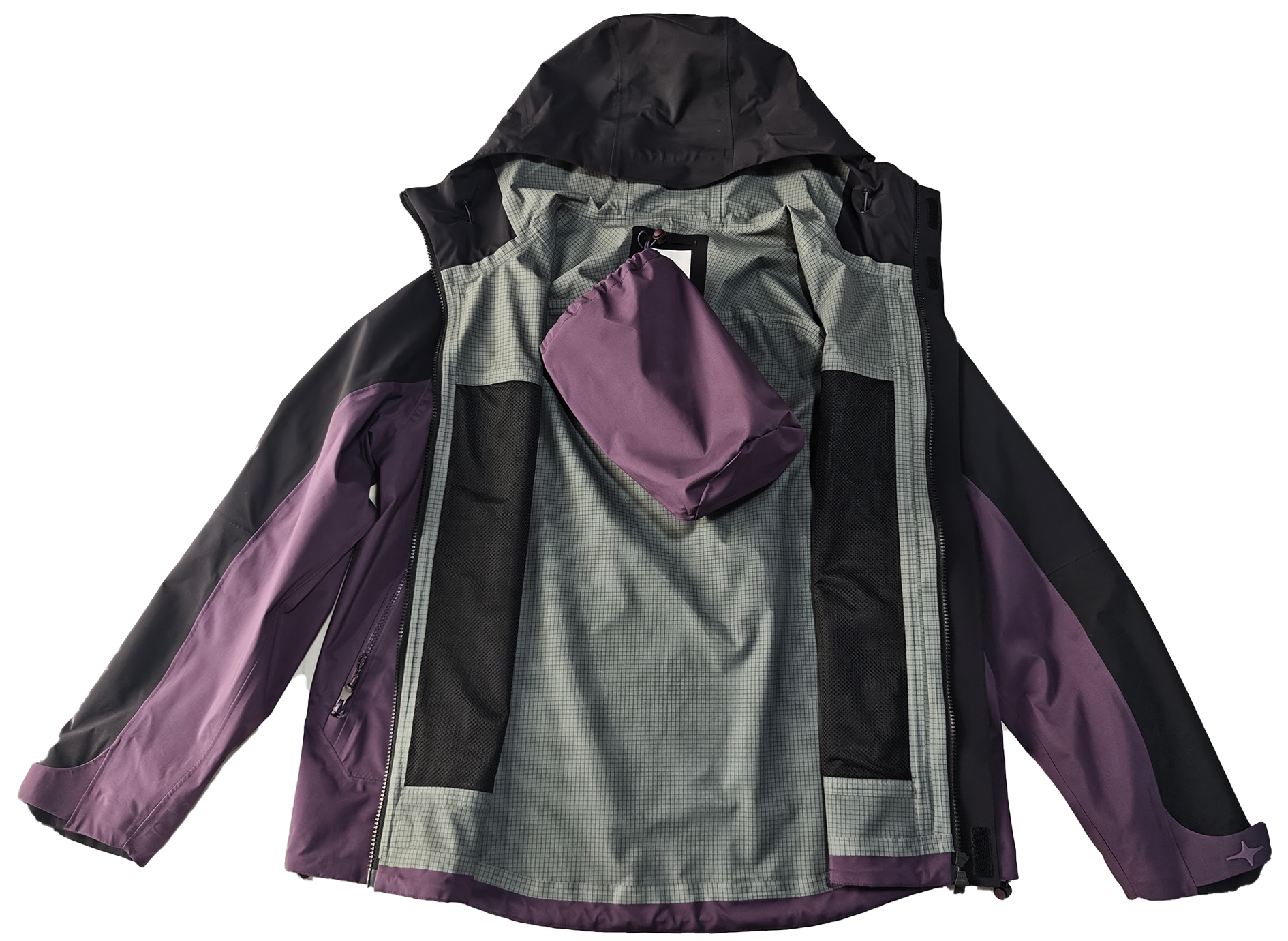 Men's Waterproof Windproof Breathable Jacket - 3 Layer Laminate Hard Shell Raincoat for Hiking Mountaineering OEM - Image 6