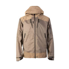 Waterproof Laminate Design Hiking Khaki Stormsuit 3 Layered Jacket for Men