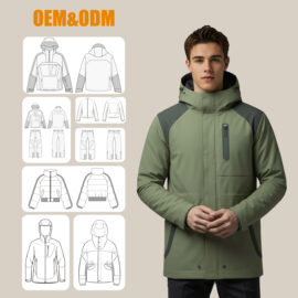 Men’s Lightweight Waterproof Hooded Rain Jacket Outdoor Raincoat Windbreaker Hiking Jacket
