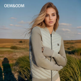 Women’s Fashion Winter Hybrid Jacket – Warm Sweater Sleeve Waterproof Coat | Thermal Insulated Outdoor Wear