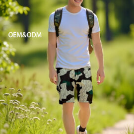 Camouflage Custom Men’s Outdoor Shorts – Quick-Dry Sports Running Shorts