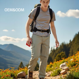 Men’s Urban Travel Pants – Custom OEM Water-Repellent Casual Trousers | Multi-Pocket Design