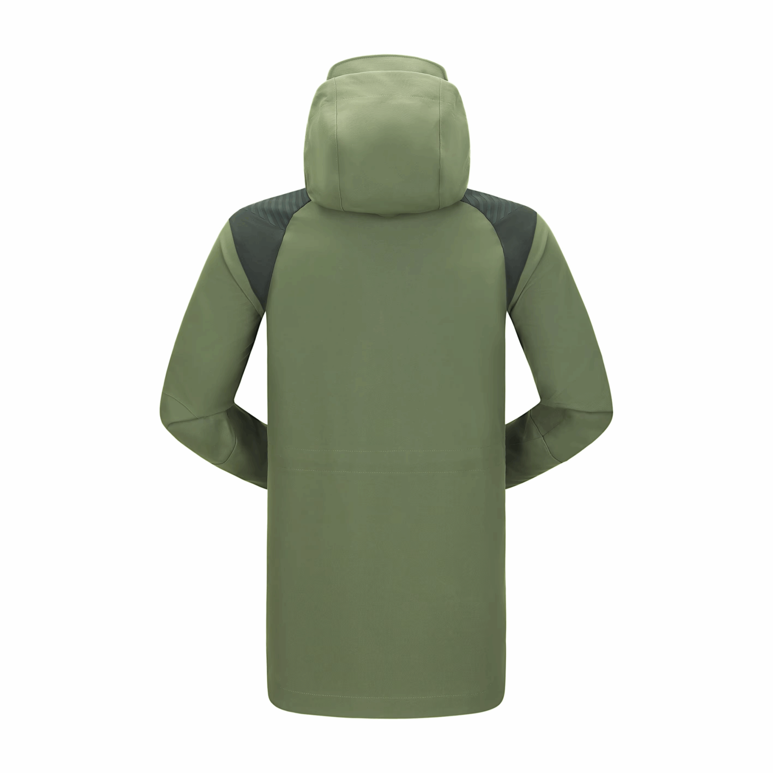 Men's Lightweight Waterproof Hooded Rain Jacket Outdoor Raincoat Windbreaker Hiking Jacket - Image 3