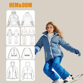 Professional Grade Women’s Ski Jacket – OEM Waterproof Windproof Thermal Insulated for Extreme Winter