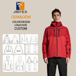 OEM Custom Men’s Waterproof Ski Jacket Winter Windproof Thermal Insulated Snow Sports Coat Fashion Design