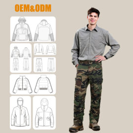 OEM manufacture windproof Camping camouflage pants for men