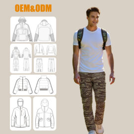 OEM manufacture windproof Camping camouflage pants for men