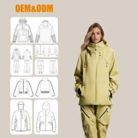 Women’s Waterproof Windproof Ski Jacket – Thermal Insulated Snowboarding Coat for OEM Custom