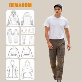 Three Layers Laminate Waterproof 100% Nylon Surface Men Gorpcore Outdoor Hiking Pants