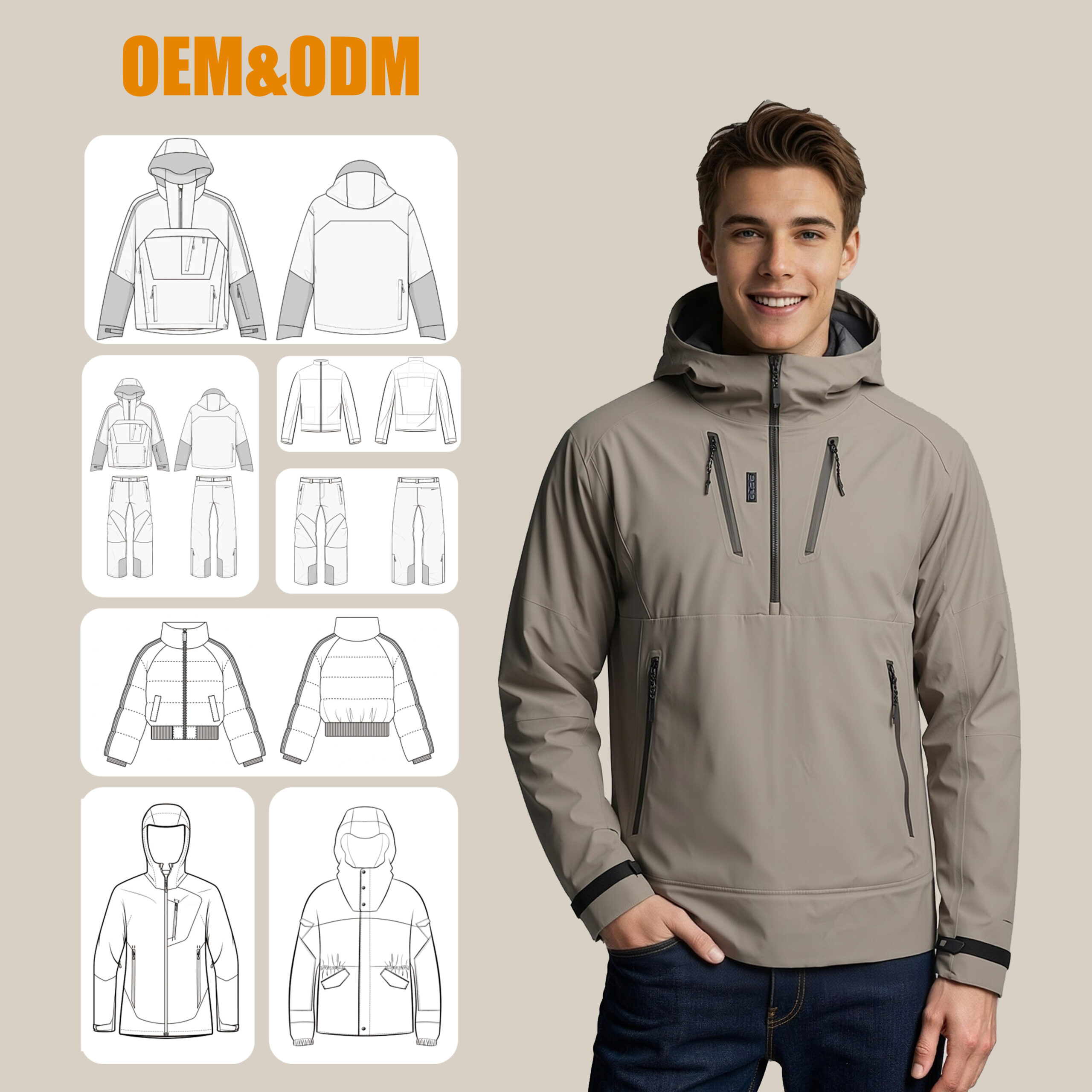 Outdoor Jacket Waterproof Windbreaker Hoodie Hiking Camping Mountain Outdoor rain Jacket