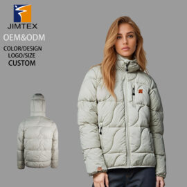 Wholesale Women’s Quilted Puffer Jacket – Water Resistant Thermal Insulated Winter Coat for Cold Weather OEM