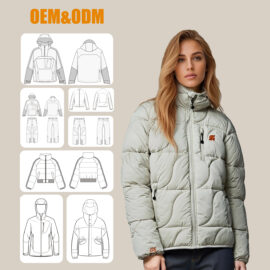 Women’s Quilted Puffer Jacket – Water Resistant Thermal Insulated Winter Coat for Cold Weather OEM