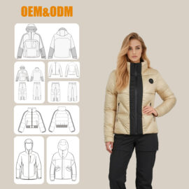 Women’s Quilted Puffer Jacket | OEM Custom | Water Resistant Thermal Insulated Winter Coat for Cold Weather