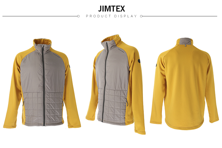 Cross border winter warm fleece zips hybrid jacket Men product detail 1